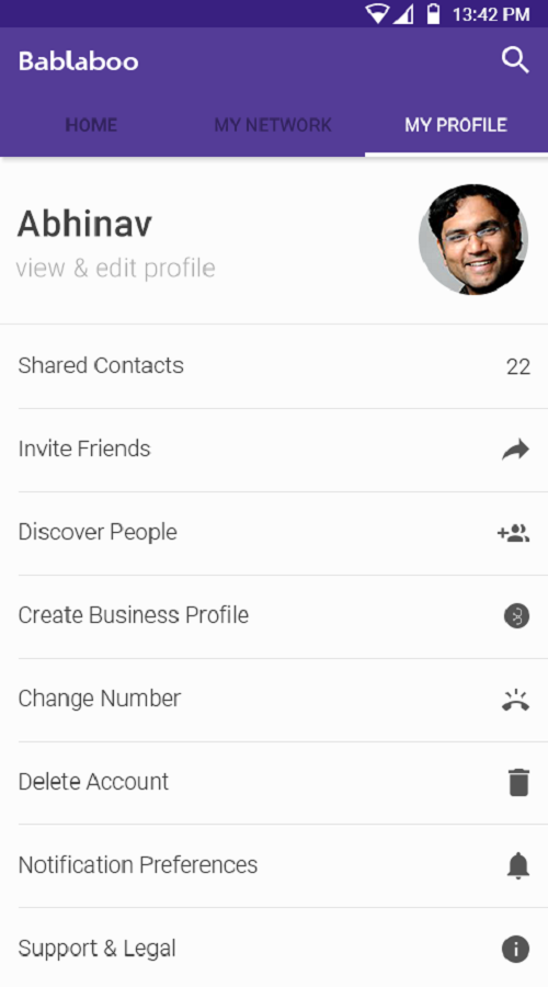 Bablaboo - Social & Business Networking App screenshot 1